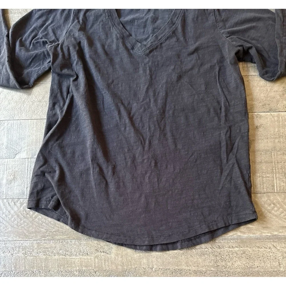 Sonoma Women's Black Everyday Tee V Neck Long Sleeve Tee Size Small - Picture 5 of 9